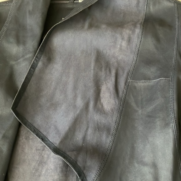 Bod Christensen Drape Collar Peplum Style Leather Jacket (Size 6) NWT - Picture 15 of 16